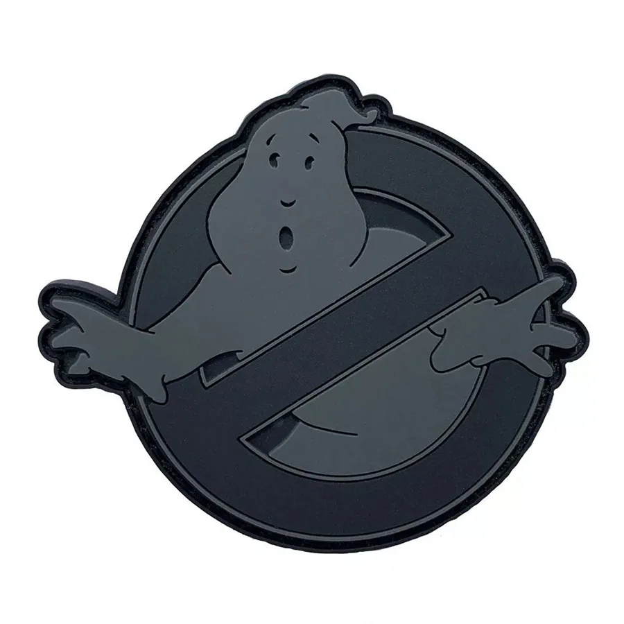 Ghostbuster PVC/Embroidered Patches Punk Patch for Clothes Hook&Loop Ghost Morale Backpack Stickers