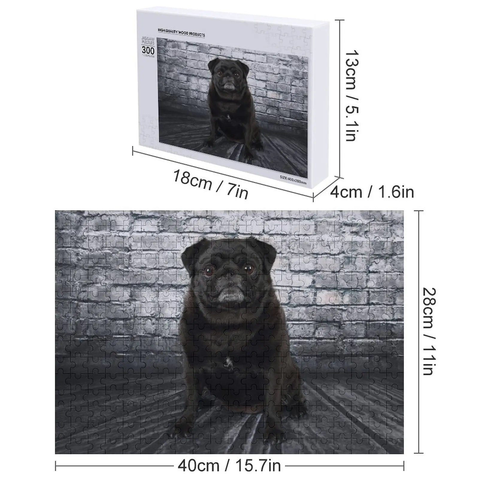 لغز الصور المقطوعة على جدار الصلصال والطوب الأسود مخصص للأطفال هدية شخصية للأطفال لعبة أطفال ألغاز ألعاب عيد الميلاد