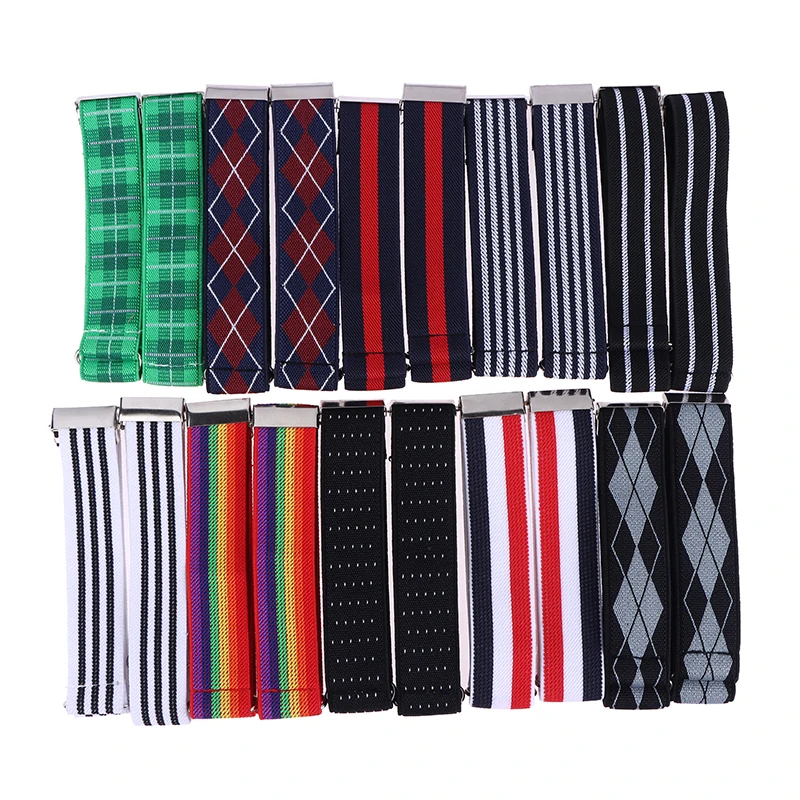 1Pair Elastic Armband Shirt Sleeve Holder Women Men Fashion Adjustable Arm Cuffs Bands For Party Wedding Clothing Accessories