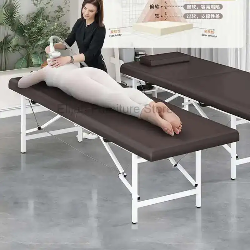 

Tattoo Mattresses Foldable Bed Pedicure Portable Facial Massage Chairs Full Body Spa Camas Portatil Massage Furniture MQ50MB