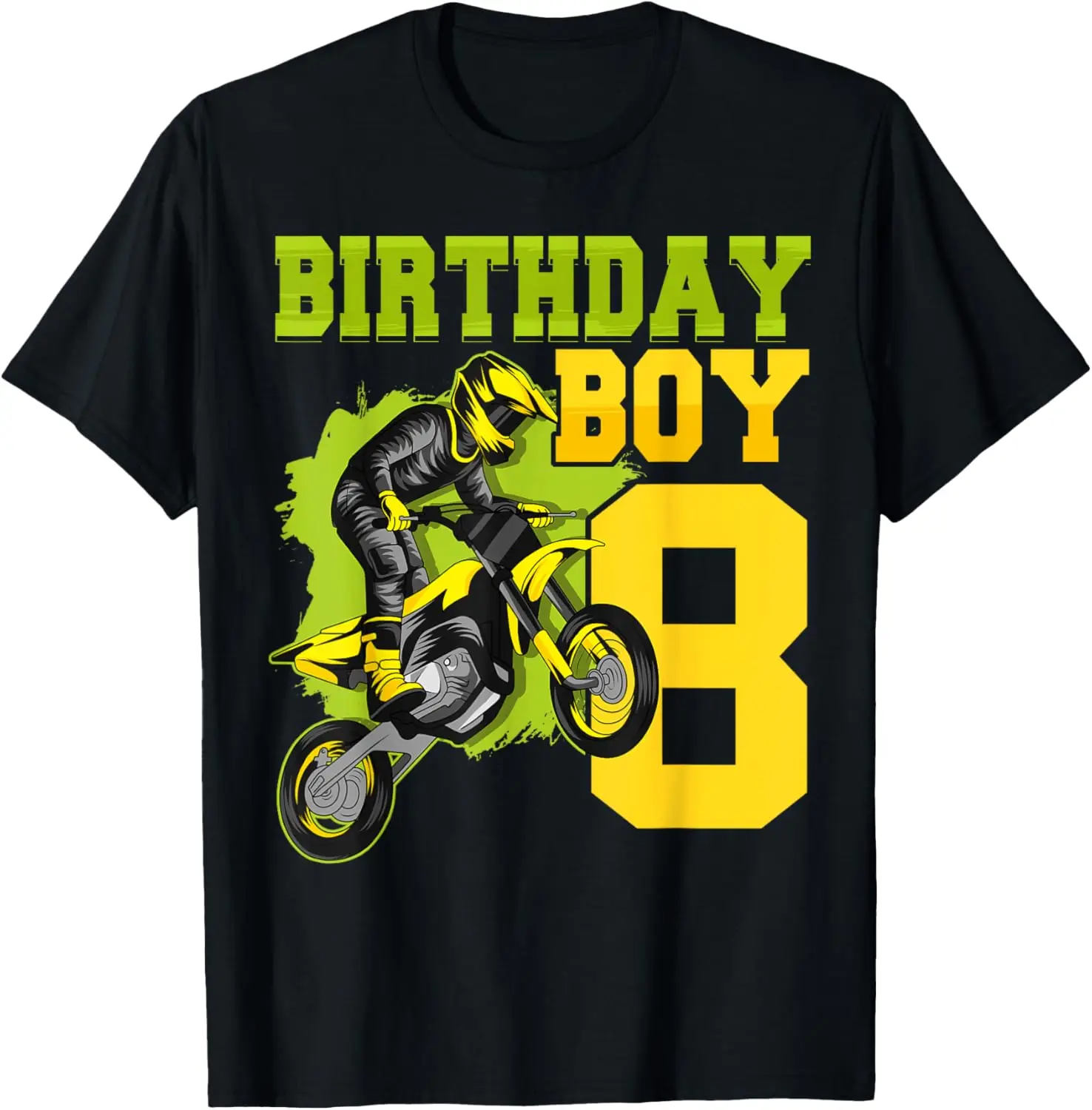 

Motocross MX 8th Gift 8 Year Old Dirt Bike Birthday Party T-Shirt