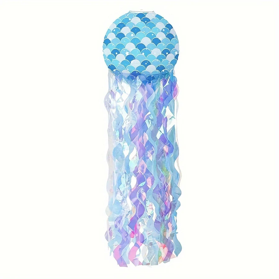 1Pc Kwallen Papieren Lantaarns, Hangende Gradiënt Kleurrijke Zeemeermin Jelly Fish Verjaardagsdecoraties voor Onder De Zee Thema