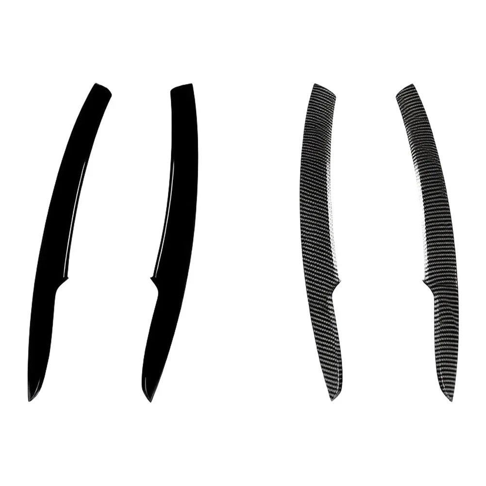 Headlight Eyelids Eyebrows Stickers For Passat For B6 2005-2010 Carbon Fiber Black ABS Car Exterior Mouldings Trim Accessories