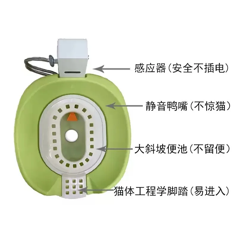 Fully Automatic Flushing Cat Toilet, Infrared Sensor Intelligent Cat Litter Box, Cat Toilet 1pcs