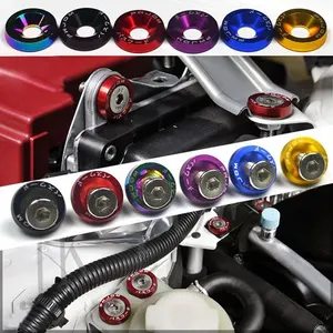 10 pcs m6 modified fasteners of the car finder washer bumper bolts concave engine finder washer license license plate 6 Main Sales Screw plaque - №2