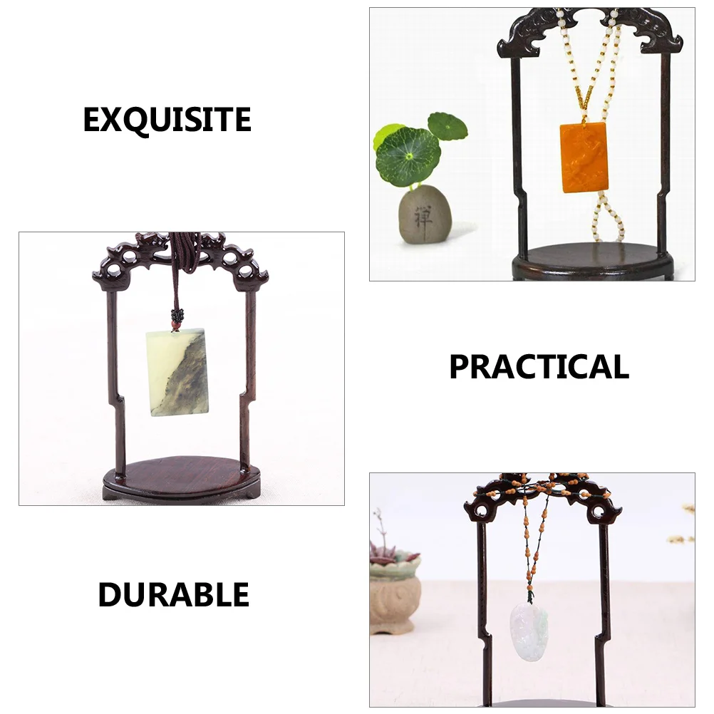 Подвеска Нефритовая полка для ювелирных изделий, браслетов, подставка для ожерелий, коробка для хранения ювелирных изделий, демонстрация черного цвета