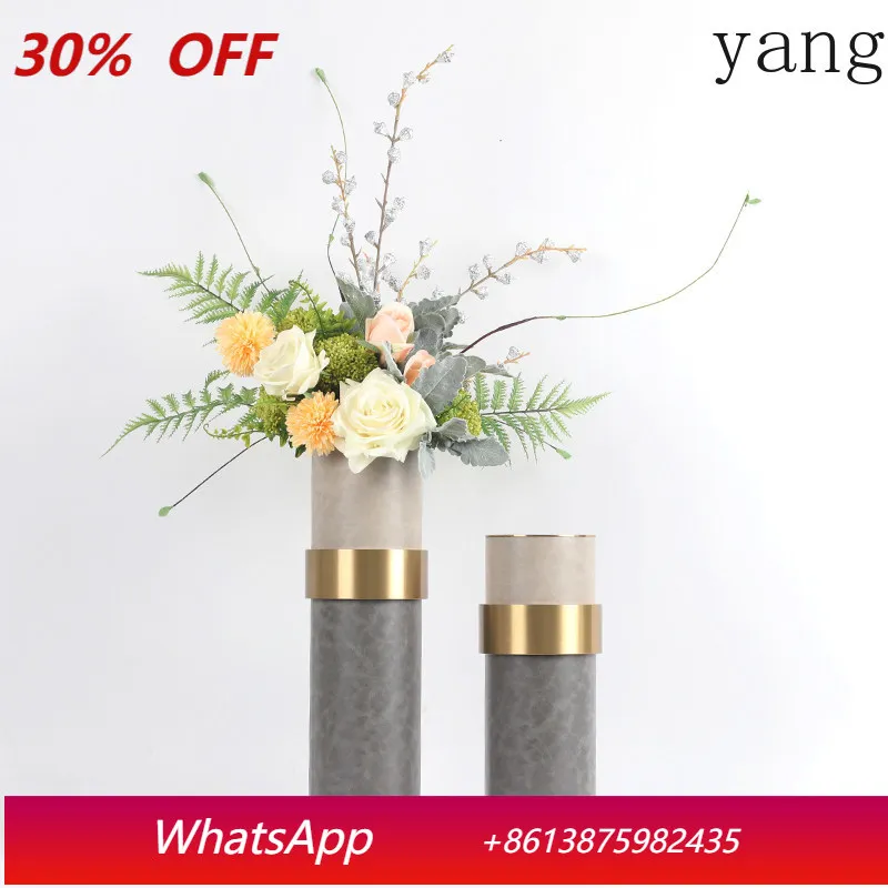 

LH new Chinese vase ornament simulation flower art set entrance soft decoration jewelry