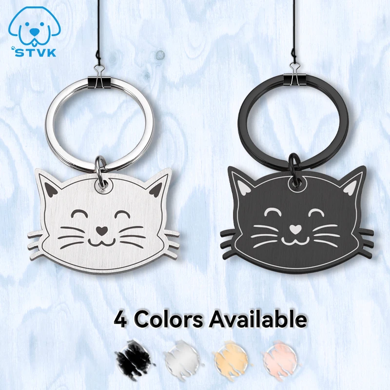 

Anti-lost Cats Tags Customizable Cat Pet ID Tag Engraved Pets ID Name Collar Tags Personalized Kitten Pendant Pet Accessories