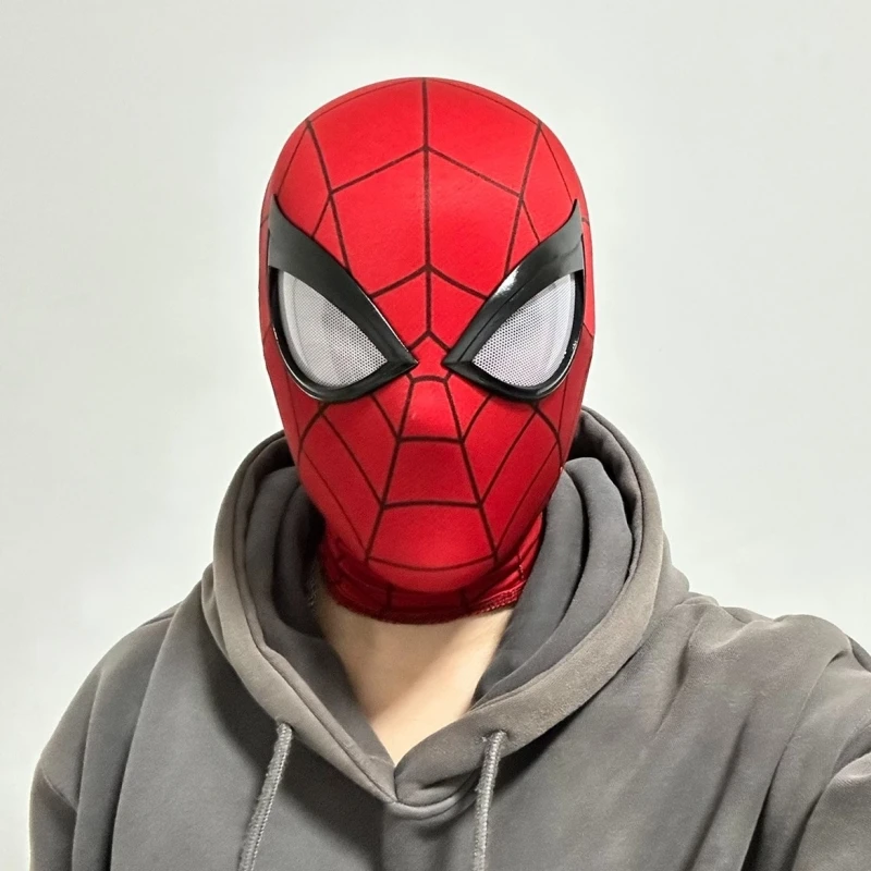 New hot Marvel Spider-Man ps4 Shaped Mask Detachable eyes Elastic fabric Cosplay Spider Man 1:1 Halloween Costume Christmas gift