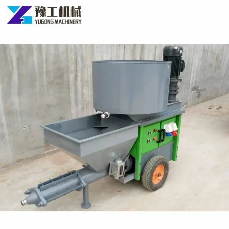 Mortar Spraying Machine Plaster Pump Grout Cement Mortar Spray Machine Automatic Sand Cement Sprayer