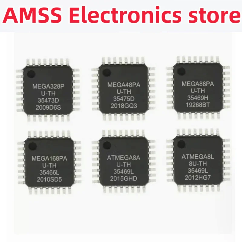 AMSS ATMEGSA48PA-AU ATMEGA 88PA-AU ATMEGA 168PA-AU ATMEDA8A-AU ATMEDA8L-AU ATMEGA New MCU TQFP-32 Chipset