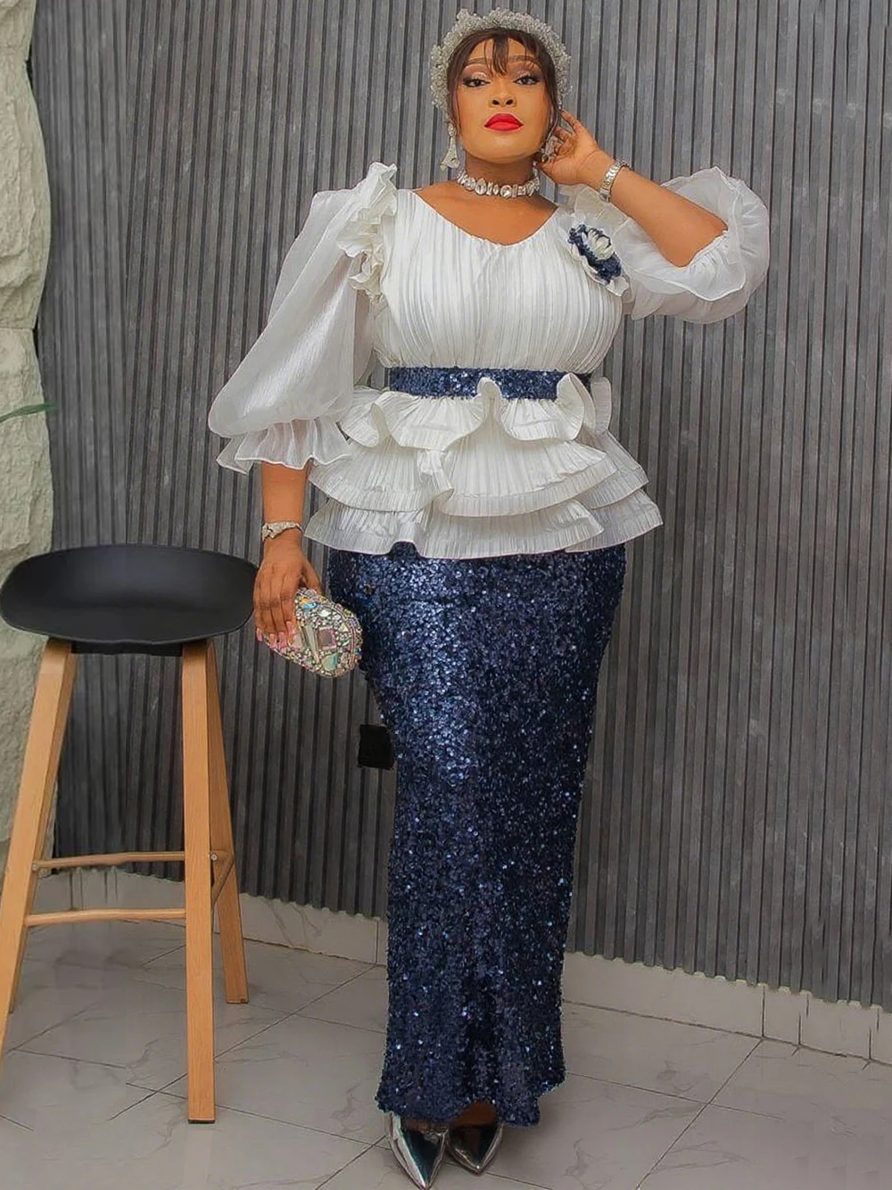 Elegant Women Party Dresses Wedding Prom Evening Gowns Birthday Luxury Dress African Dashiki Sequin Clothes Dubai Turkey Costume