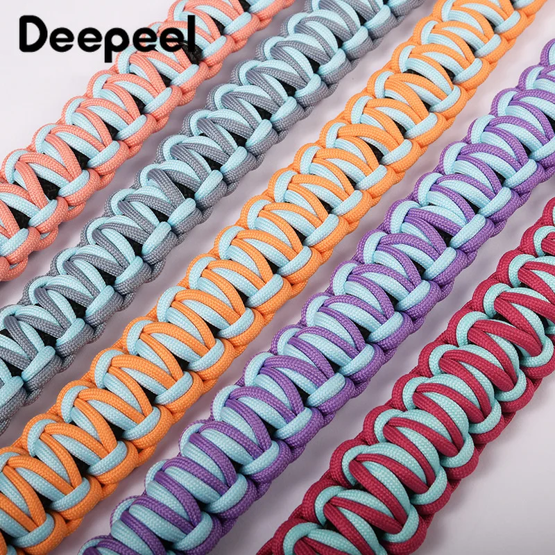 Deepeel 60cm Colorful Handmade Braided Bag Strap Purse Handbag Woven Straps Single Shoulder Underarm Bags Hardware Accessories