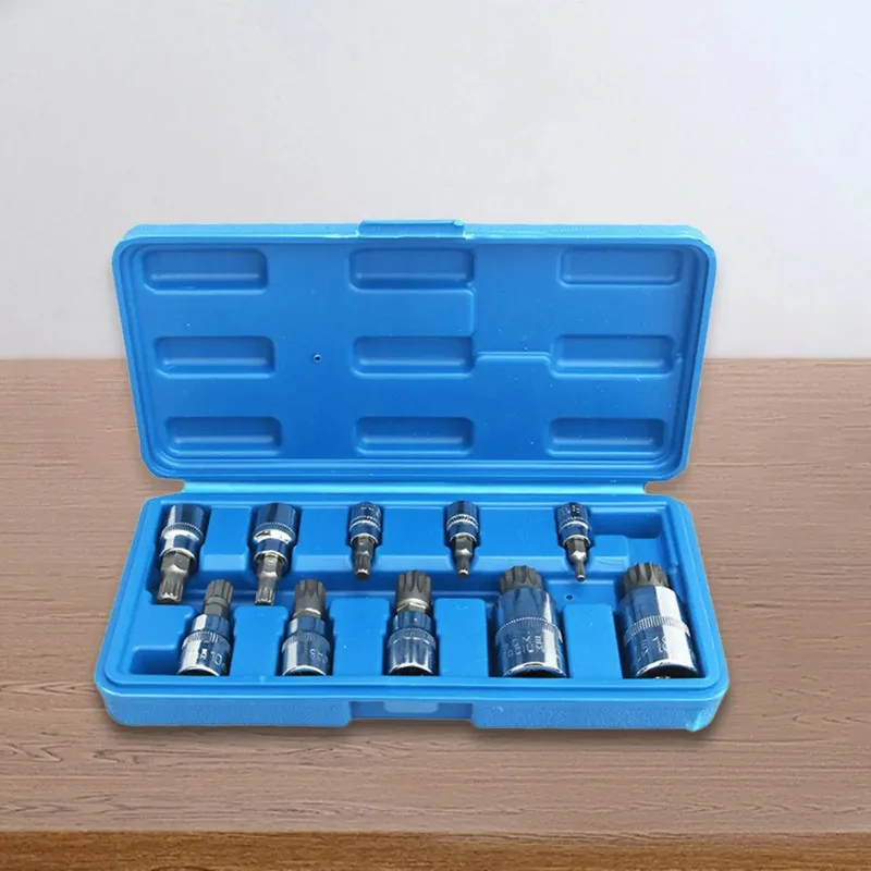Torx bit 10Pcs Triple Square Spline Bit Socket 12 Point M4 M5 M6 M8 M9 M10 12 M14 M16 18