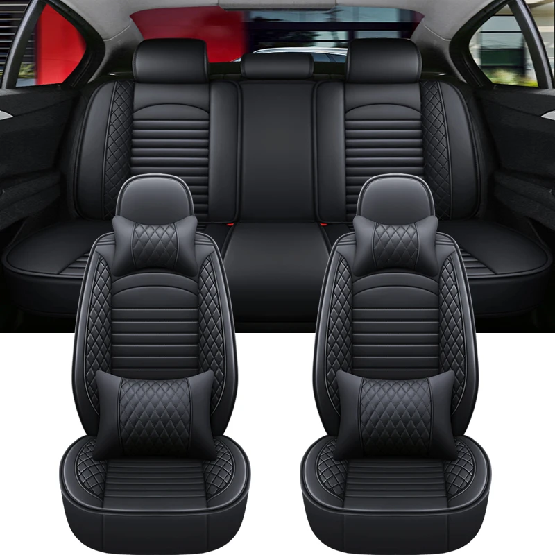 Universal Artificial Leather Car Seat Cover for Opel Insignia Volvo XC90 XC60 Peugeot 308 307 Interior Accessories Auto