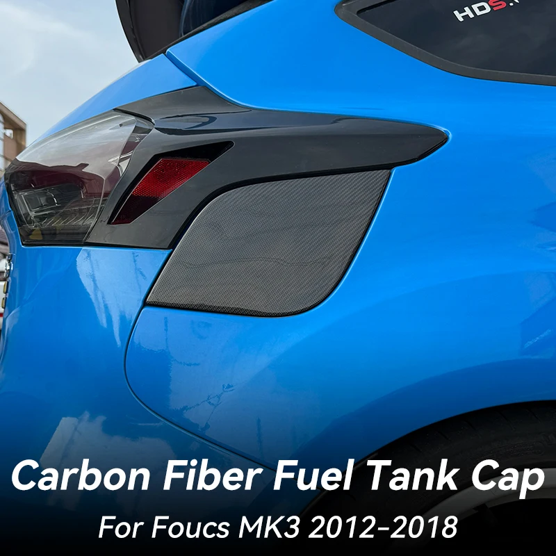 Car Upgrade For Focus MK3 ST RS 2012-2018 Carbon Fiber Fuel Tank Cap Oil Filler Flap Cover Exterior Accessories