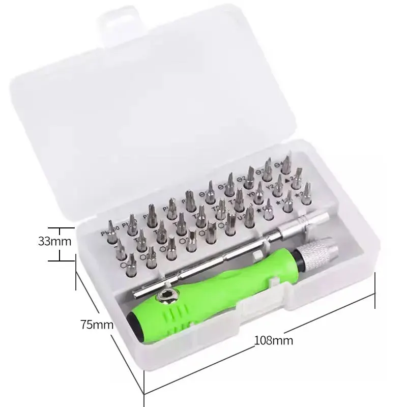 2024 Tool Repair 32 In 1  Multifunctiona Precision Screwdriver Set Mini Magnetic Screwdriver Bits Kit  Maintenance