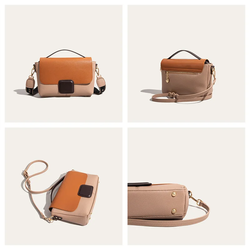 Women's Trend PU Leather Shoulder Bags Soft Waterproof Ladies Versatile Simplicity Travel Handbags Female Retro Crossbody Bags