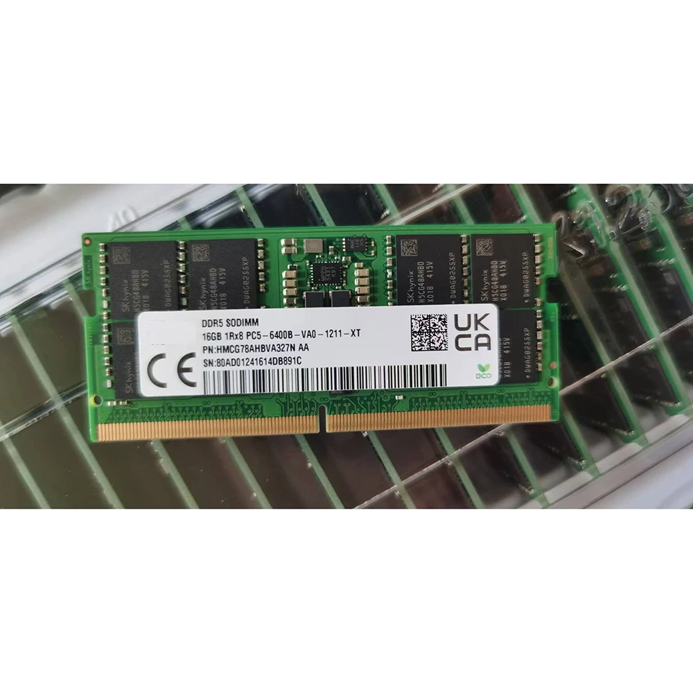 For Sk 16G DDR5 1RX8 6400B HMCG78AHBVA327N Notebook Memory