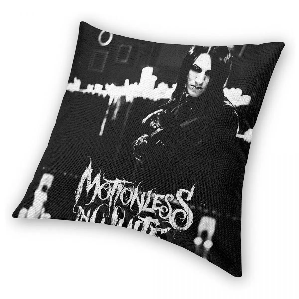 Chris Motionless In White Square Pillowcase Polyester Linen Velvet Pattern Zip Decor Throw Pillow Case Sofa Cushion Cover - view 6