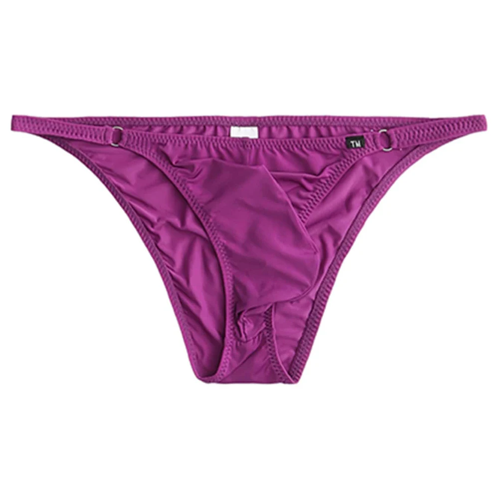 Men's Half-covered Butt Briefs Bulge Pouch Comfortable Underwear Gay Lingerie  Breathable Daily Bottoming Underpants