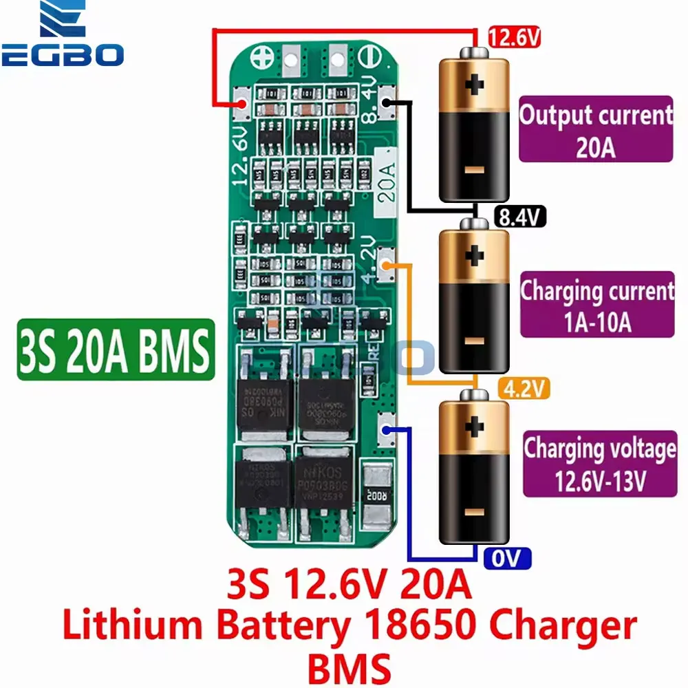 3S 20A Bms Protecti… - image