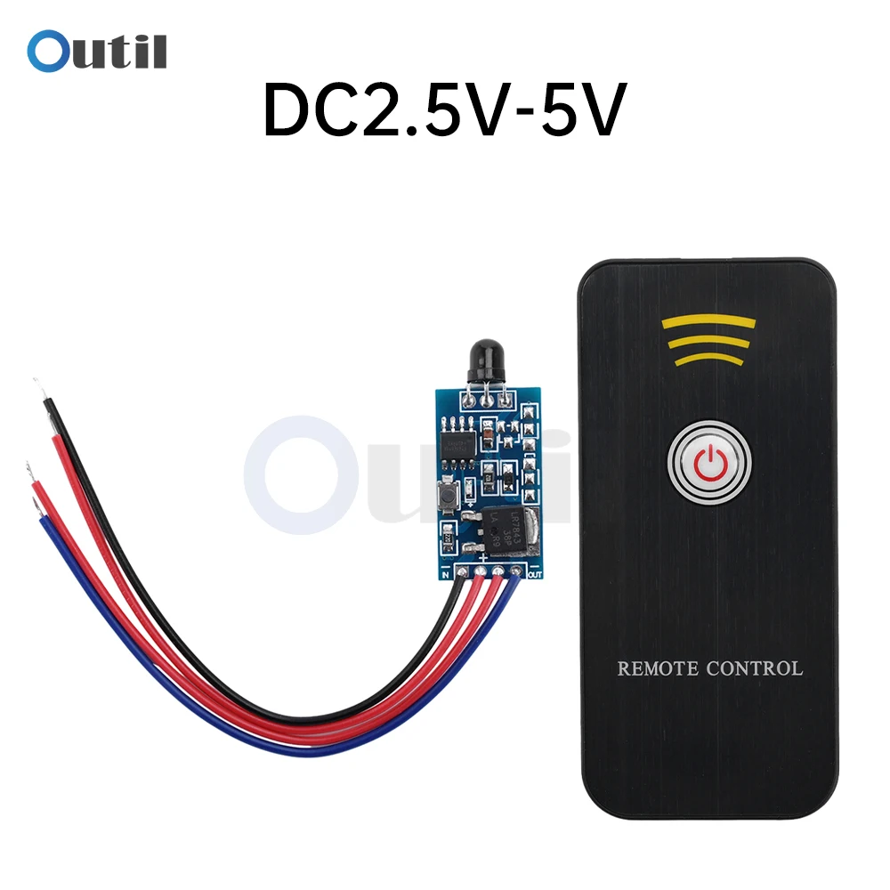 DC 5V 24V Relay Module One-button/two-button Infrared IR Remote Switch Control Relay Driving Controller with Remote Controller