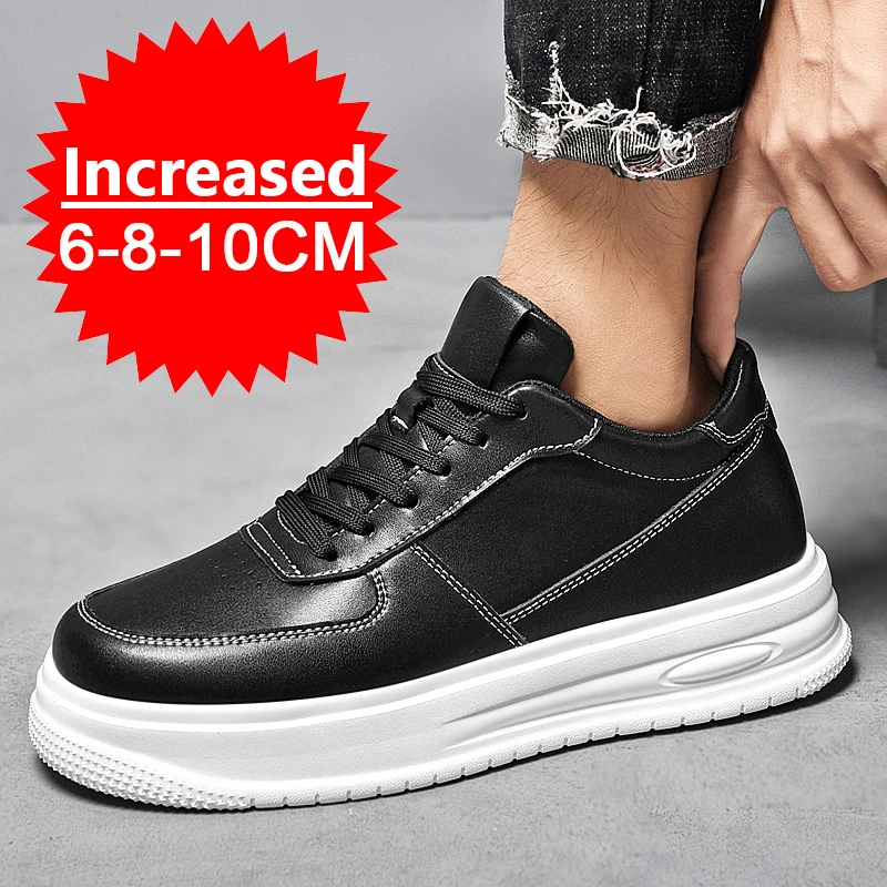 Men Elevator Height Increase Shoes Sneakers Shoes for Men 10cm Sports Casual Invisible Inner Heightening 8cm Shoe Big Size 36-44