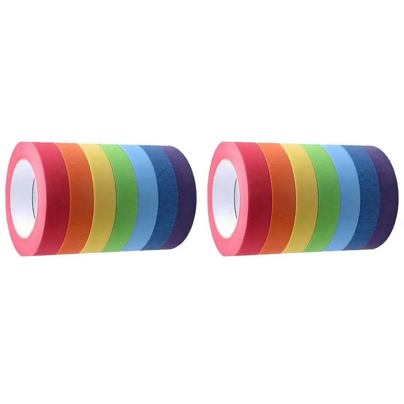 

ABKW-14X Colored Masking Tape,Colored Painters Tape Drafting Tape,Craft Tape Tape Paper Tapecolorful Tape,E