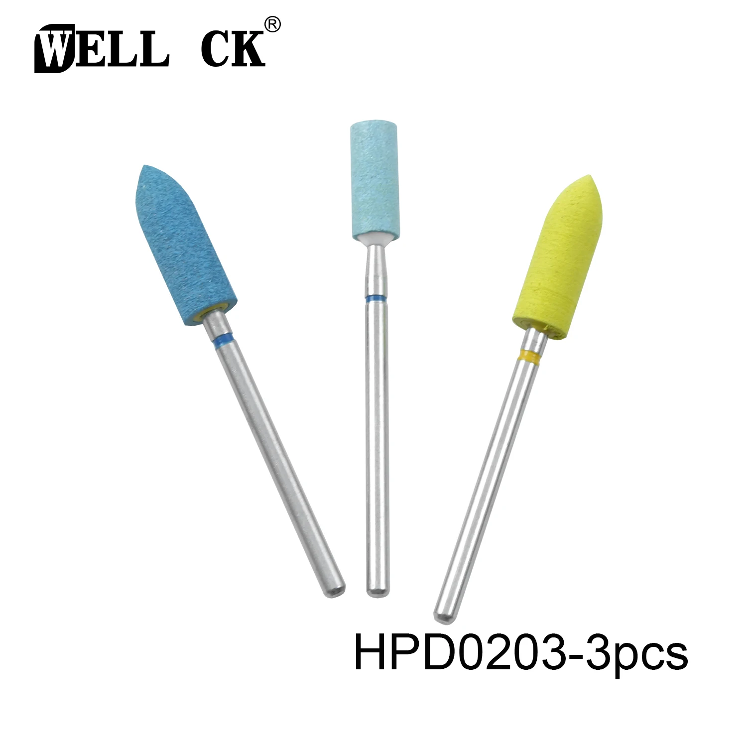 

WELL CK 3Pcs/Box Dental Steps For Zirconia Polishing Kits For Low Speed HPD0203 Zirconia Polisher Teeth Polishing Kits