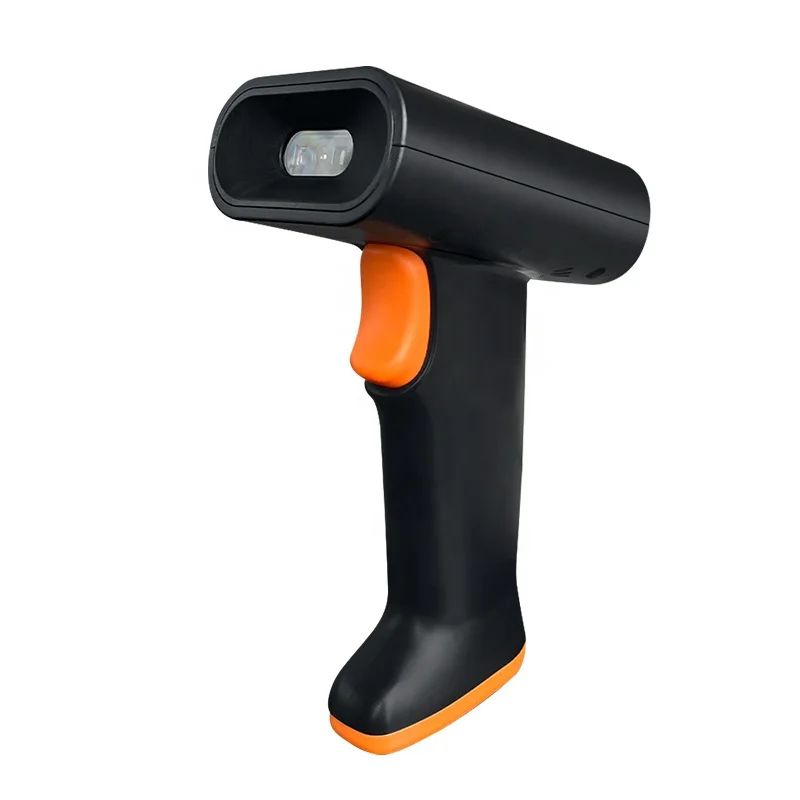 New  UHF RFID Wireless 1D 2D  QR BT Scanner With Display Screen Barcode Reader handy Scanner for Supermarket