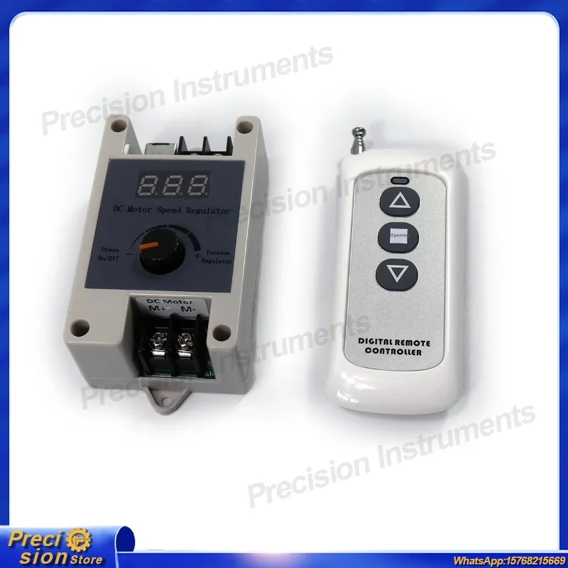 DC Brushed Motor PWM Speed Controller 433MHz Wireless Speed Regulator Motor Speed Limiter LED Wireless Dimmer