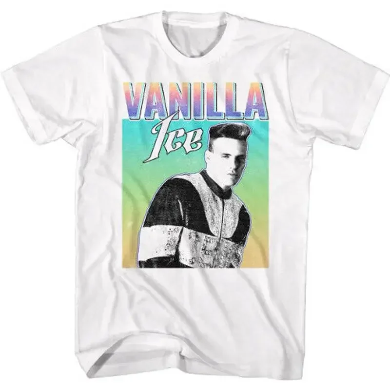 Vanilla Ice Gradient T Shirt White