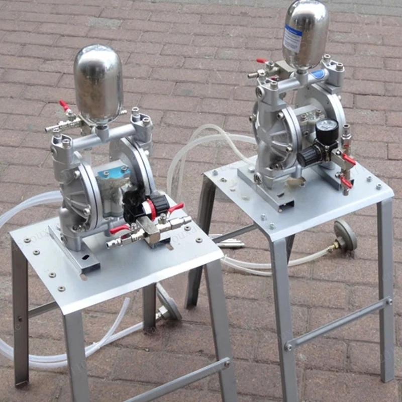 A-15A Double Acting Pneumatic Diaphragm Pump 0.15-0.7MPa Portable High Pressure Paint Spraying Transfer Membrane Pump