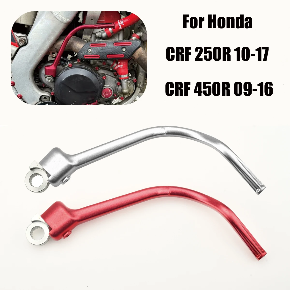 

Motocross CNC Forged Kick Start Starter Lever Pedal For Honda CRF250R 2010-2017 CRF450R 2009 2010 2011 2012 2013 2014 2015 2016