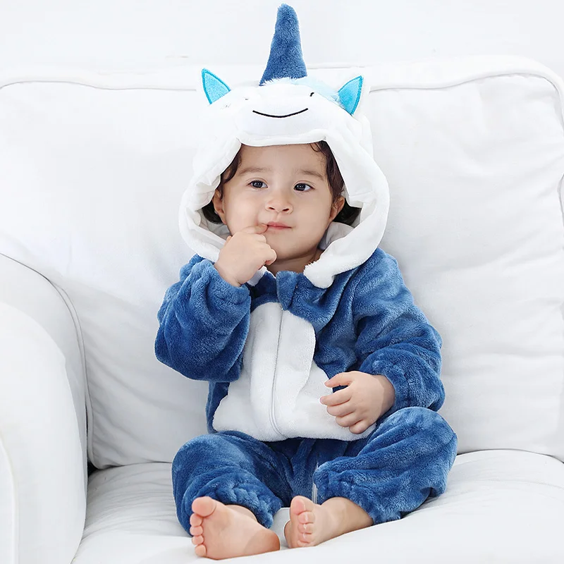 

Unicorn Romper Baby Boy Girls Pajama Toddlers Winter Outfit Halloween Animal Suit Onesie Festival Party Bebe Clothes Kigurumis