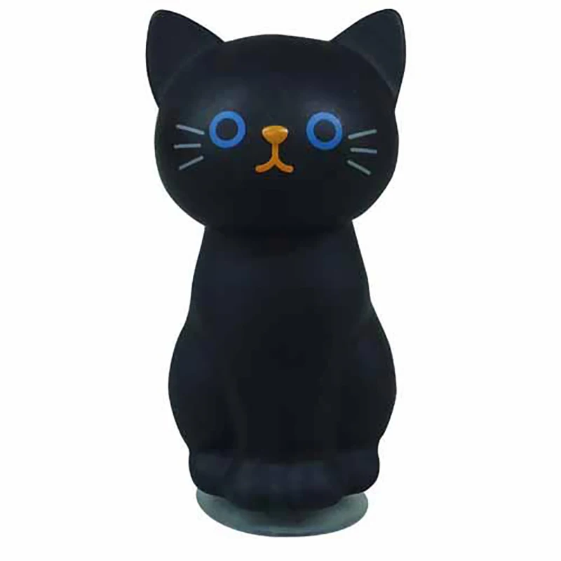 Super Cute Cat Toothbrush Holder with Suction Cup At The Bottom High Quality Plastic Japanese Creative Cartoon Toothbrush Hanger