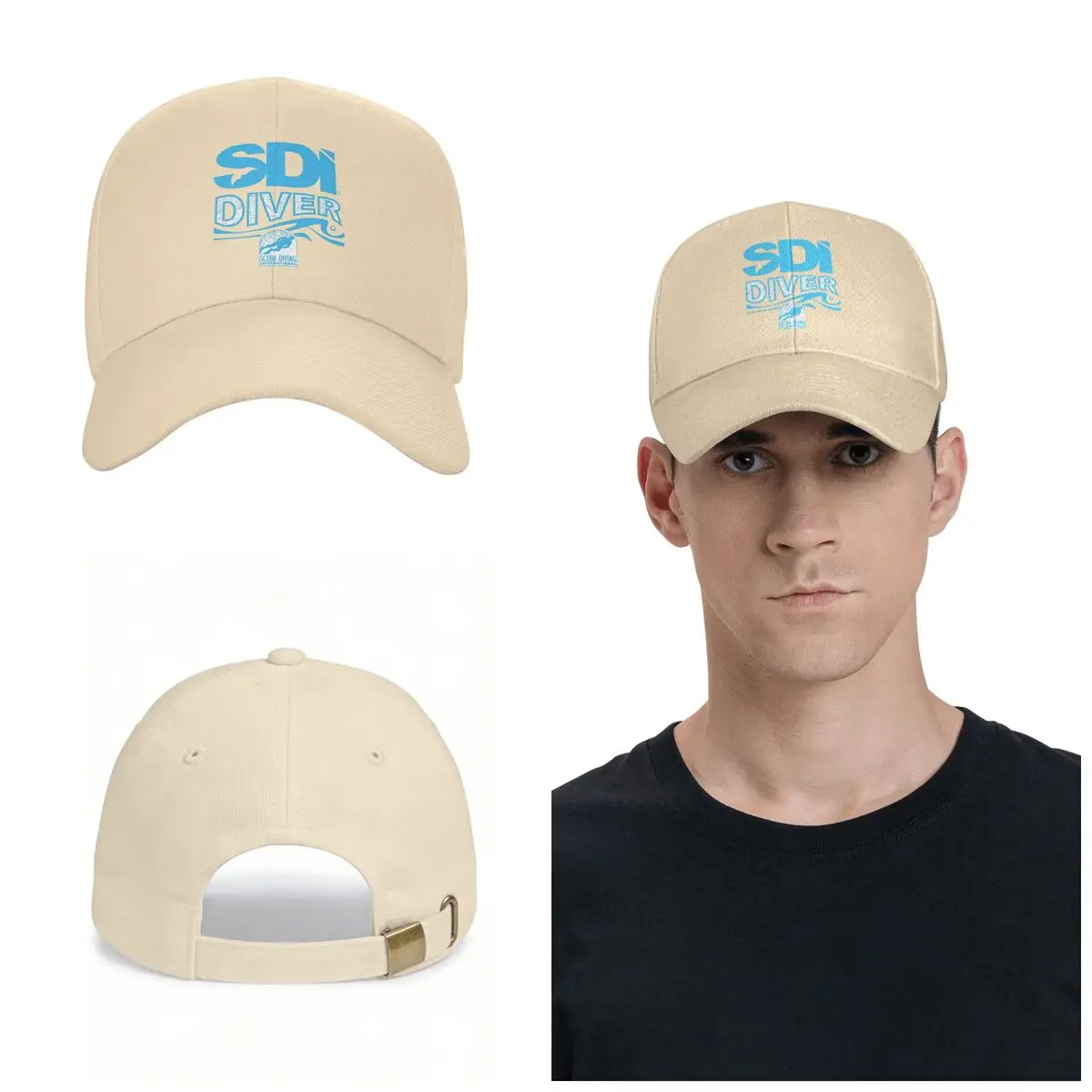Scuba Diving International (SDI) Cap Fashion Casual Baseball Caps Adjustable Hat Unisex Baseball Hats Customizable Polychromatic