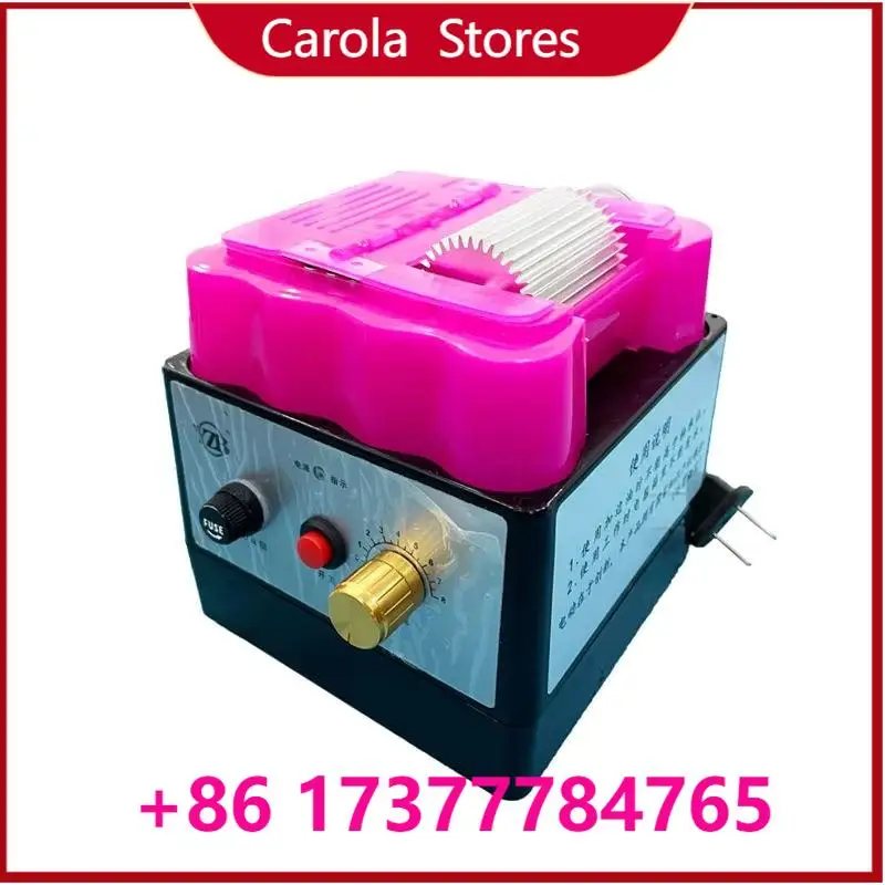 Adjustable Speed Leather Edge Painting Machine, Industrial Leather Border Inking & Coloring Equipment