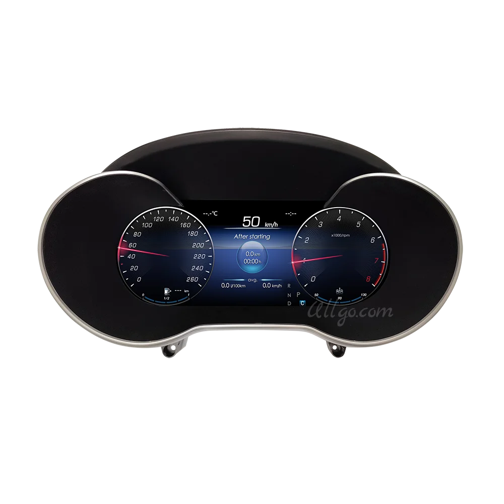 LCD Instrument Cluster for Mercedes Benz C Class W205 / GLC X253 / GT AMG Virtual Cockpit Digital Speedometer Support CarPlay