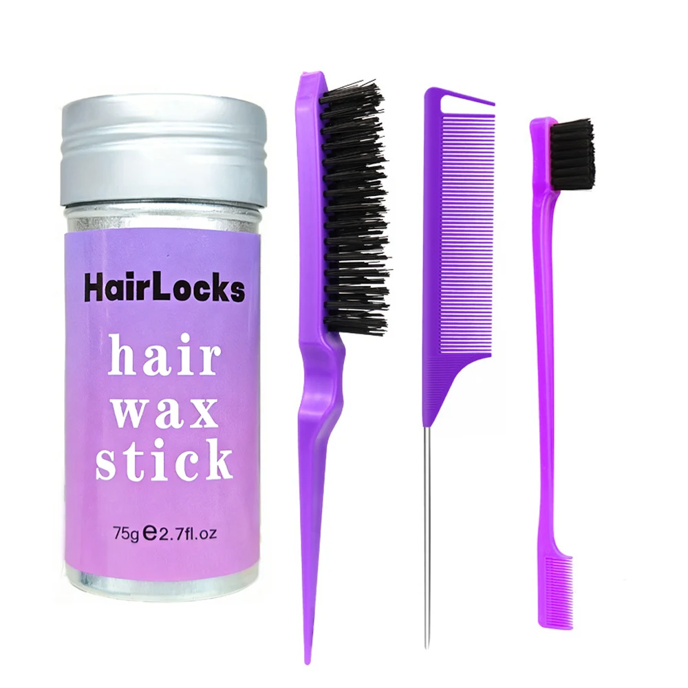 Professional Styling Wax for Women Anti-frizz Pomade Smoothing Broken Back Hair Mud Messy Hairs Control Wax Rod for Natural Wigs