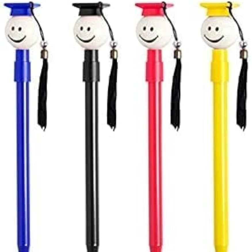Bolígrafo de Graduación (lote de 25 unidades) – Con Sombrero de Graduado y Borla – Recuerdo Único para Estudiantes 🎓✨