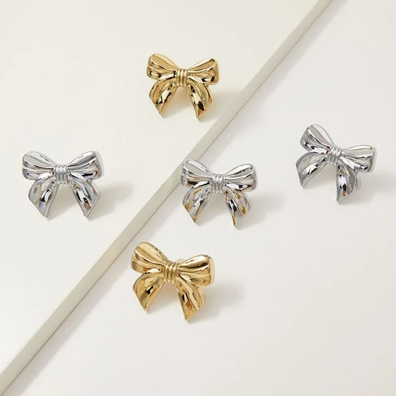 Wardrobe Cabinet Knob Pad Handles Brass Handle Metal Pulls for Bow Room Decor Knobs Cabinets Intaglio Molds Door Crystal Dresser