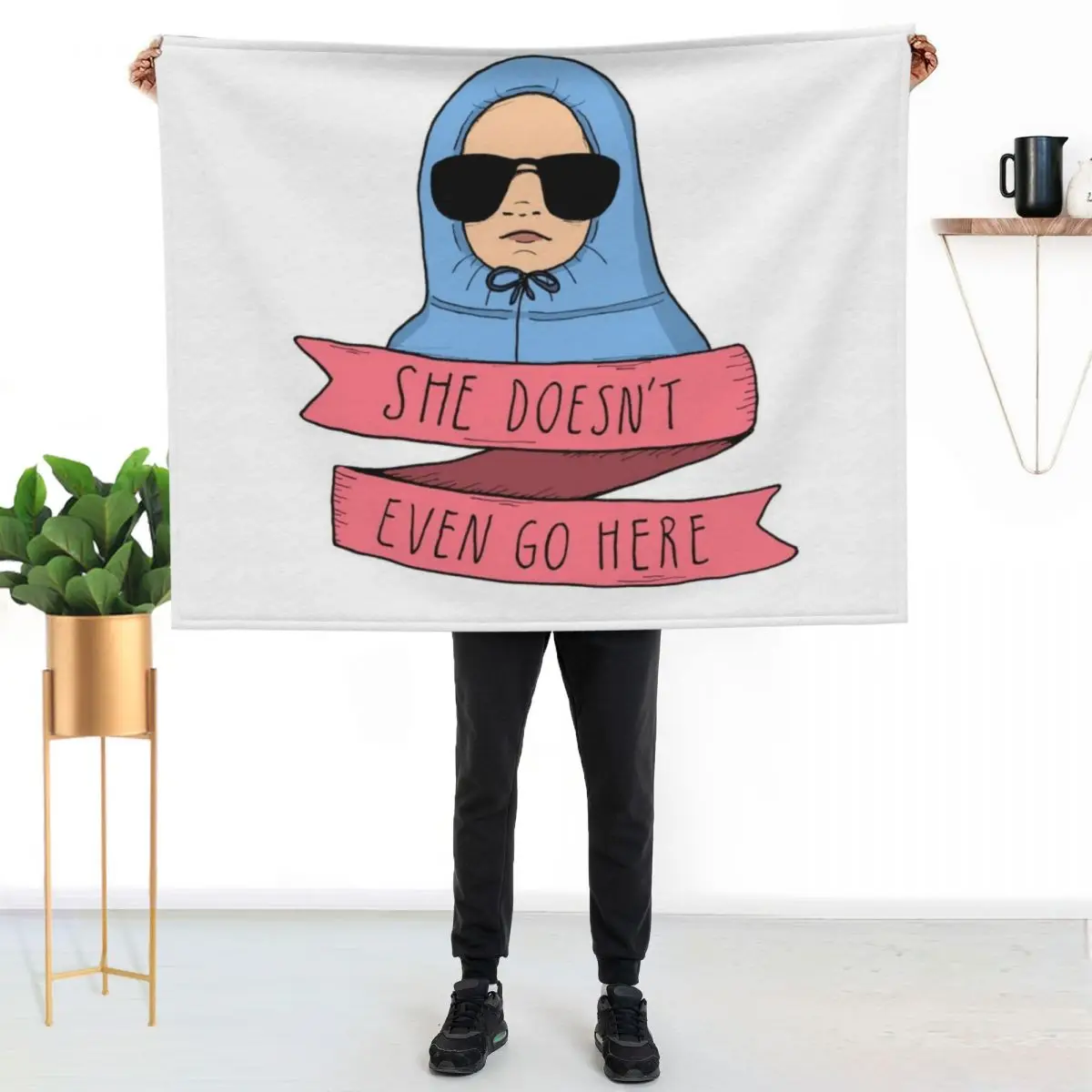 Mean Girls - She doesn't even go here Throw Blanket Retros for sofa Thermal Comforter Sofa Blankets