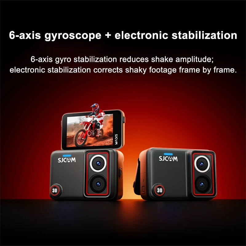 8K Dual-Lens Action Camera 20fps AI Voice Control Waterproof HD Night Video 6-Axis Stabilization Flip Touchscreen Sport Camera