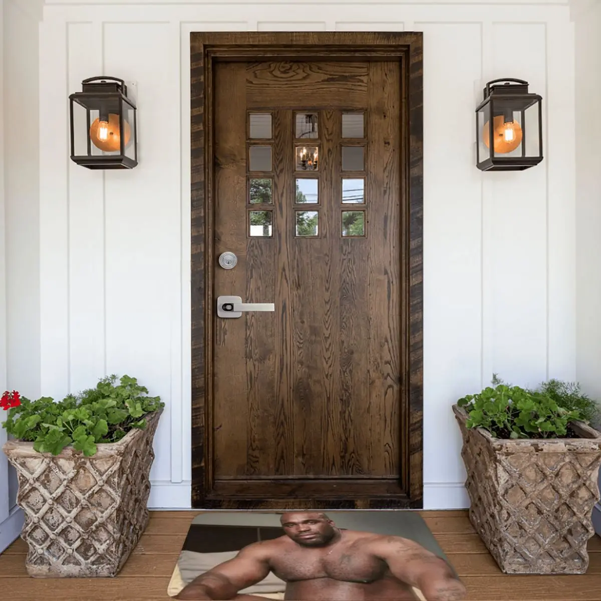 Big Dick Black Guy Meme Barry Woodses Anti-slip Doormat Floor Mat Carpet Rug for Entrance Home Bathroom Living room Footpad Mats - view 5