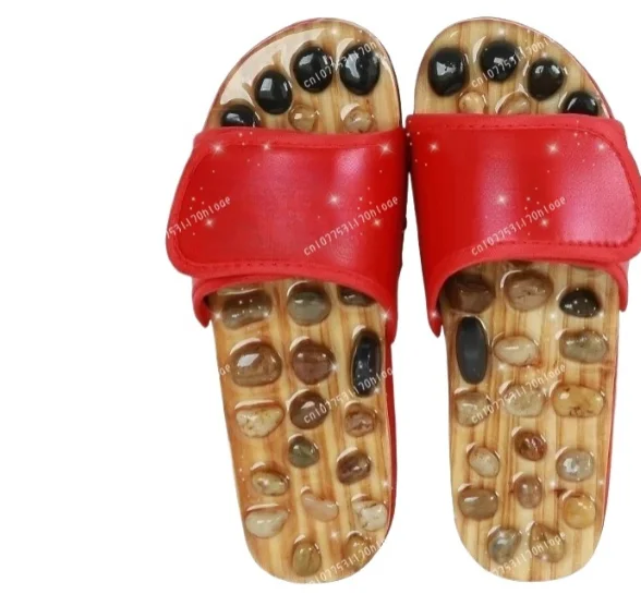Anti slip summer cool slippers, pebble foot massage slippers