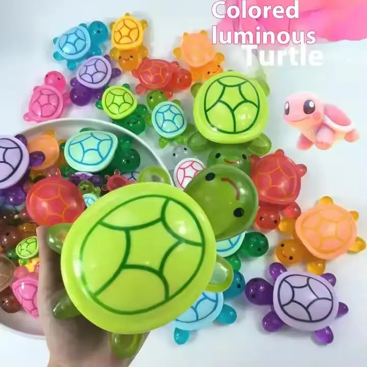 Cute Mini Luminous Turtle Ornaments Glowing In The Dark Miniatures Turtle Micro Landscape Home Decor Handmade DIY Decoration