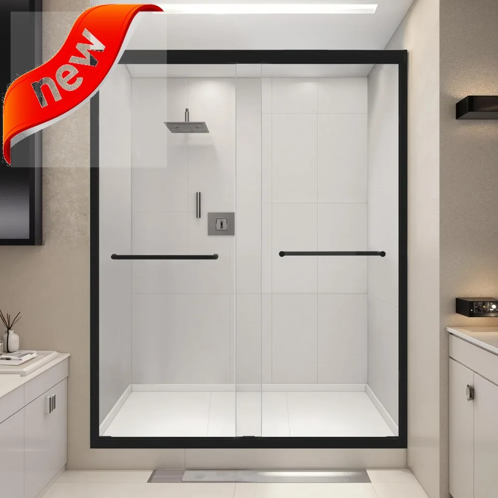

Semi-Frameless 56-60 Wide x 72 High Sliding Shower Door for Walk-in Showers