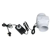 Duct Ventilation Fan Vent Blower Air Vent for Greenhouse Bathroom Pet house with Adjustable Speed